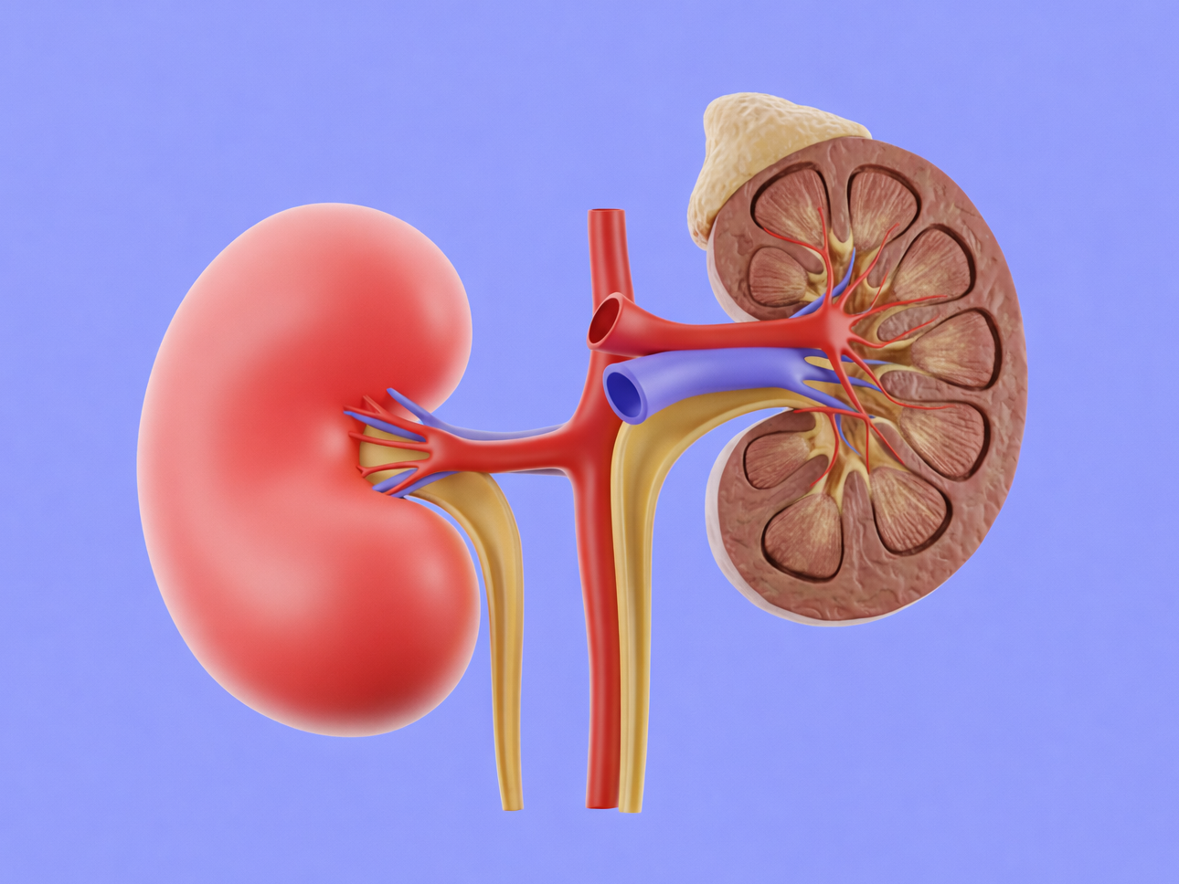 겨울철 말라가는 신장의 이해를 돕기위한 이미지 자료
