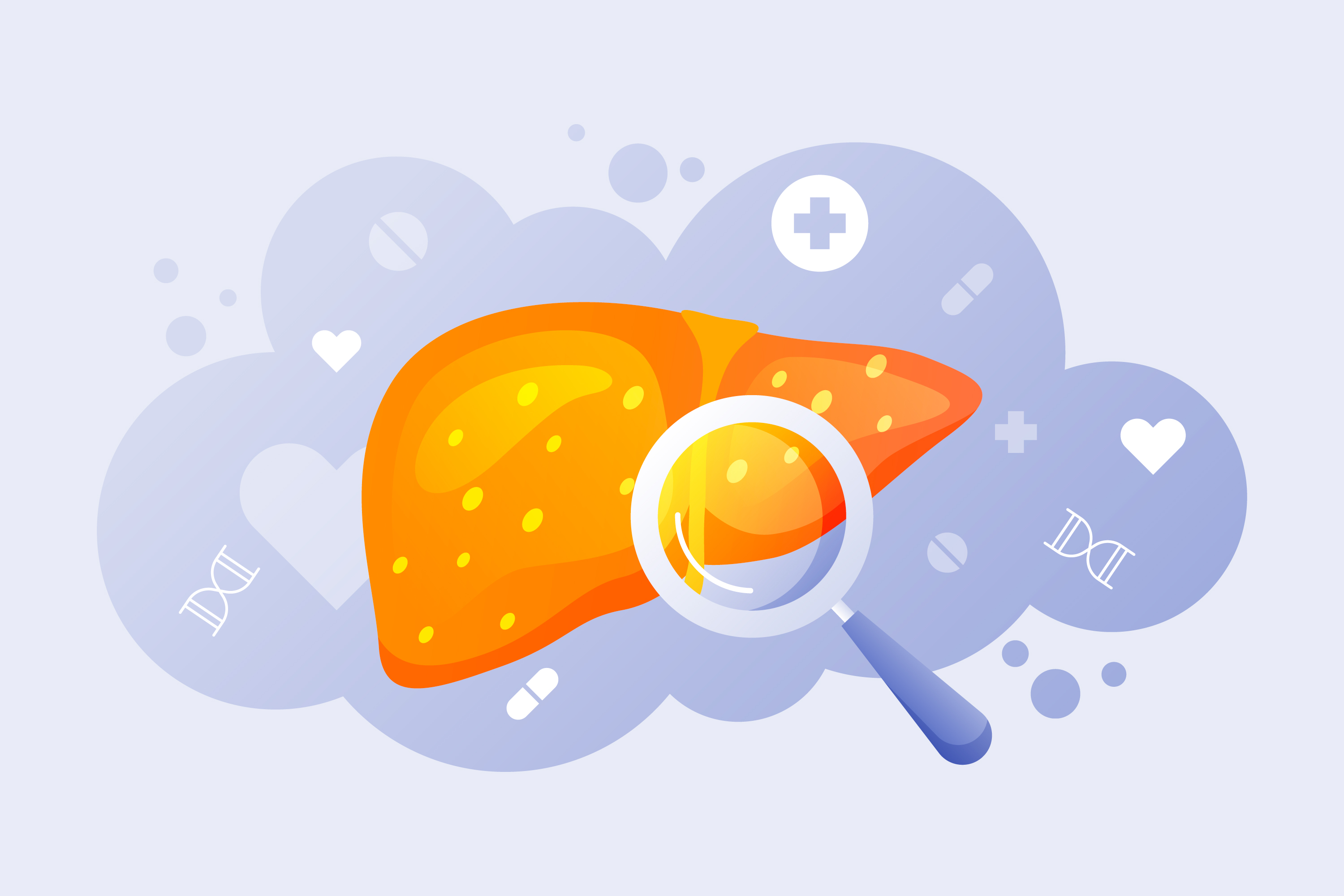 간 건강 지키는 법의 이해를 돕기 위한 간 일러스트 이미지