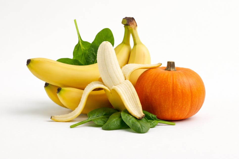 붓기 빼는 칼륨 많은 음식을 모은 이미지