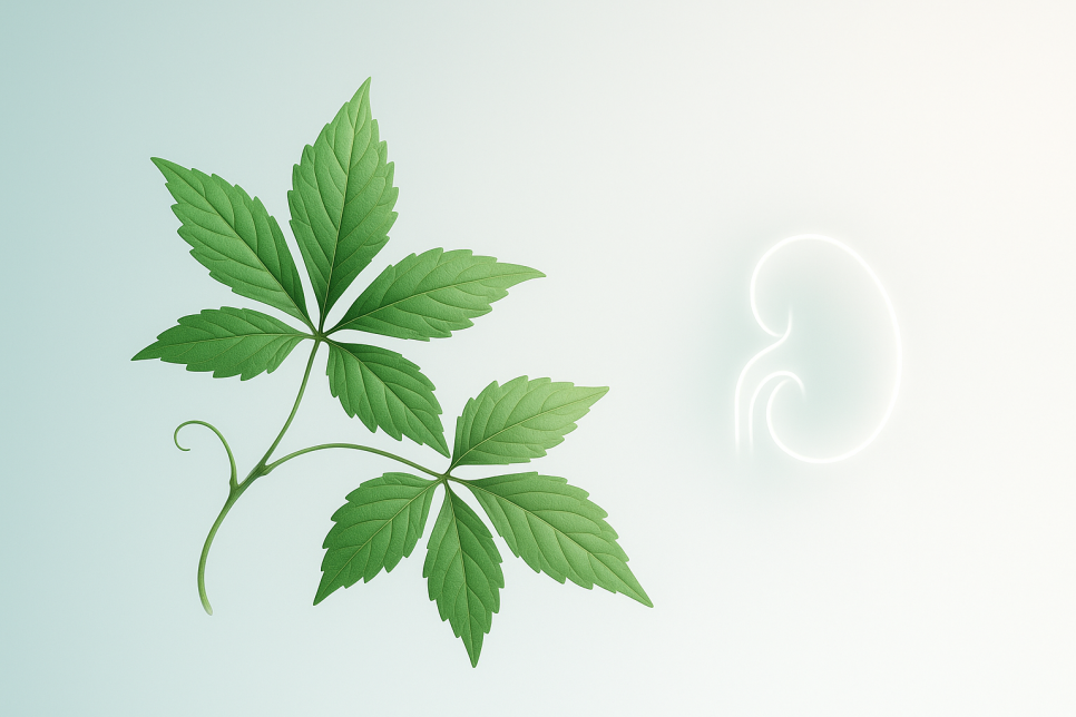 배출을 돕는 열쇠인 돌외잎의 이미지