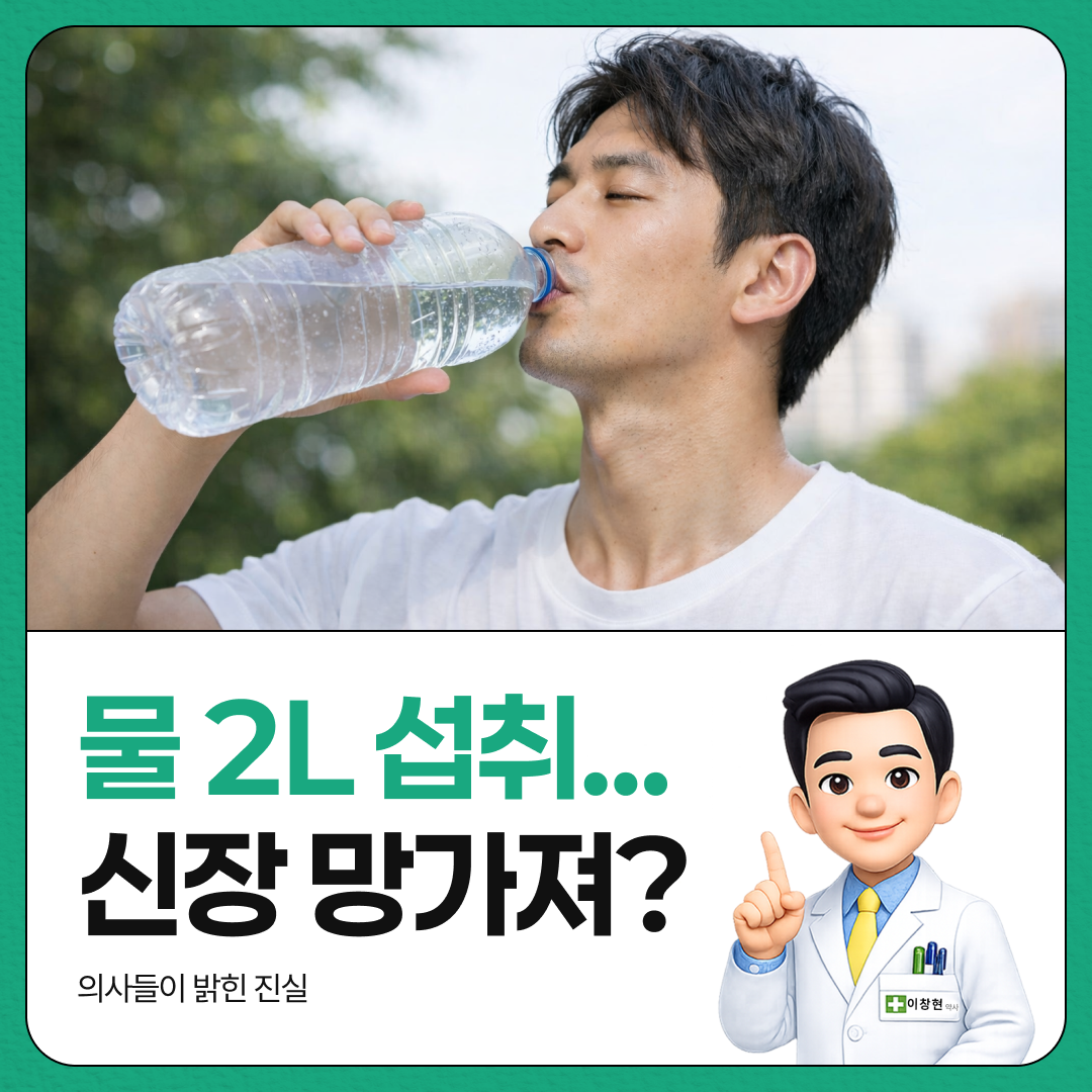 하루 2L 물 마시면 신장 망가진다? 의사들이 밝힌 충격적인 진실