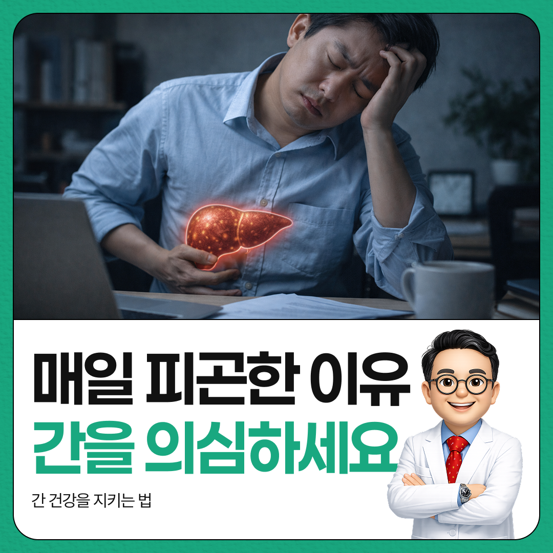 간 건강 관리, 매일 피곤한 이유, 간 건강을 지키는법, 박민수 박사