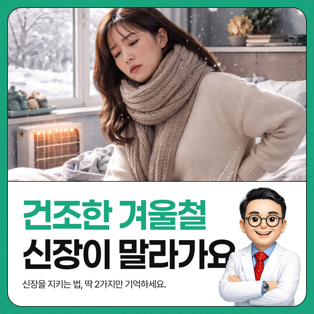건조한 겨울 신장이 말라가요