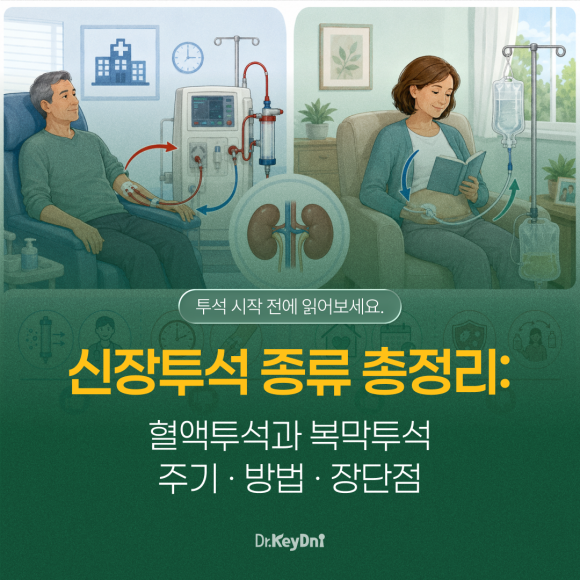 신장투석 종류 총정리(혈액투석/복막투석 주기, 방법 장단점)_썸네일