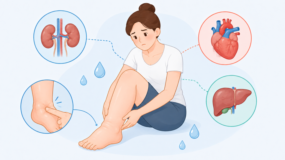 반복되는 부종은 콩팥 · 심장 · 간의 신호일 수 있습니다.