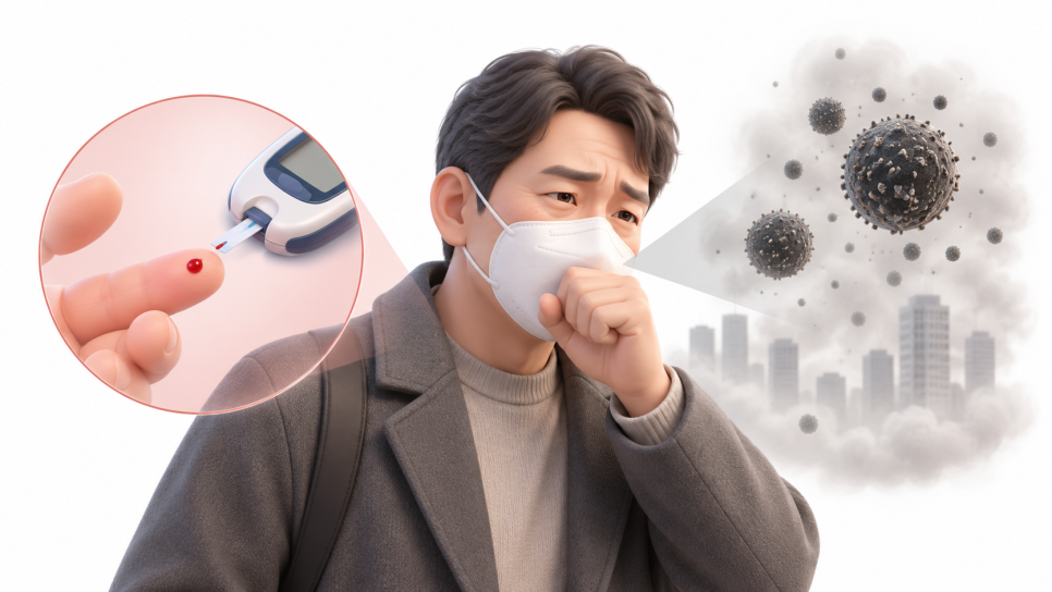'당뇨 + 미세먼지'가 만나면 더 취약해진다