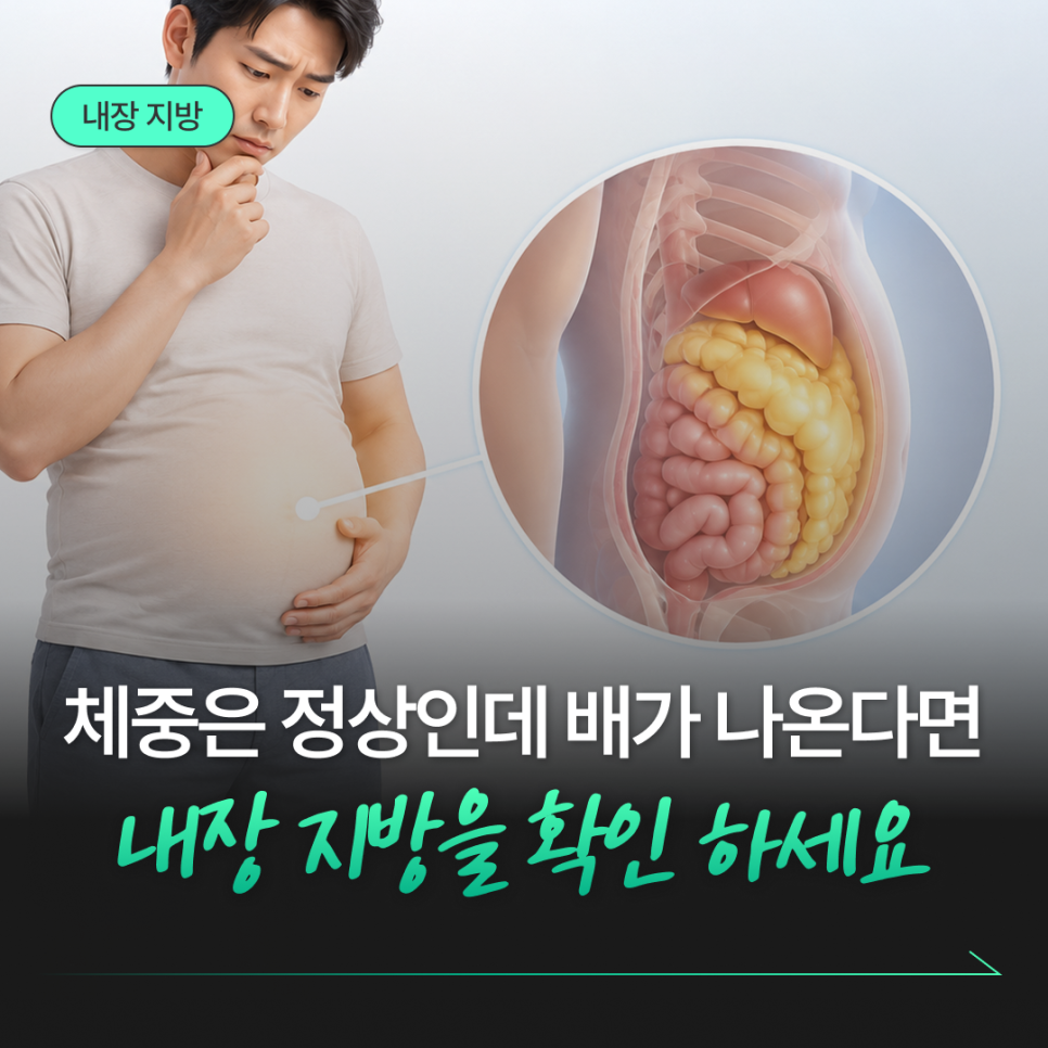 체중은 정상인데 배만 나왔다면? 내장지방을 확인해야 하는 이유_썸네일
